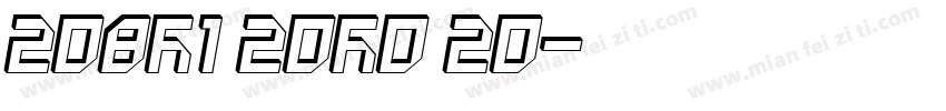 208H1 20A0 20字体转换